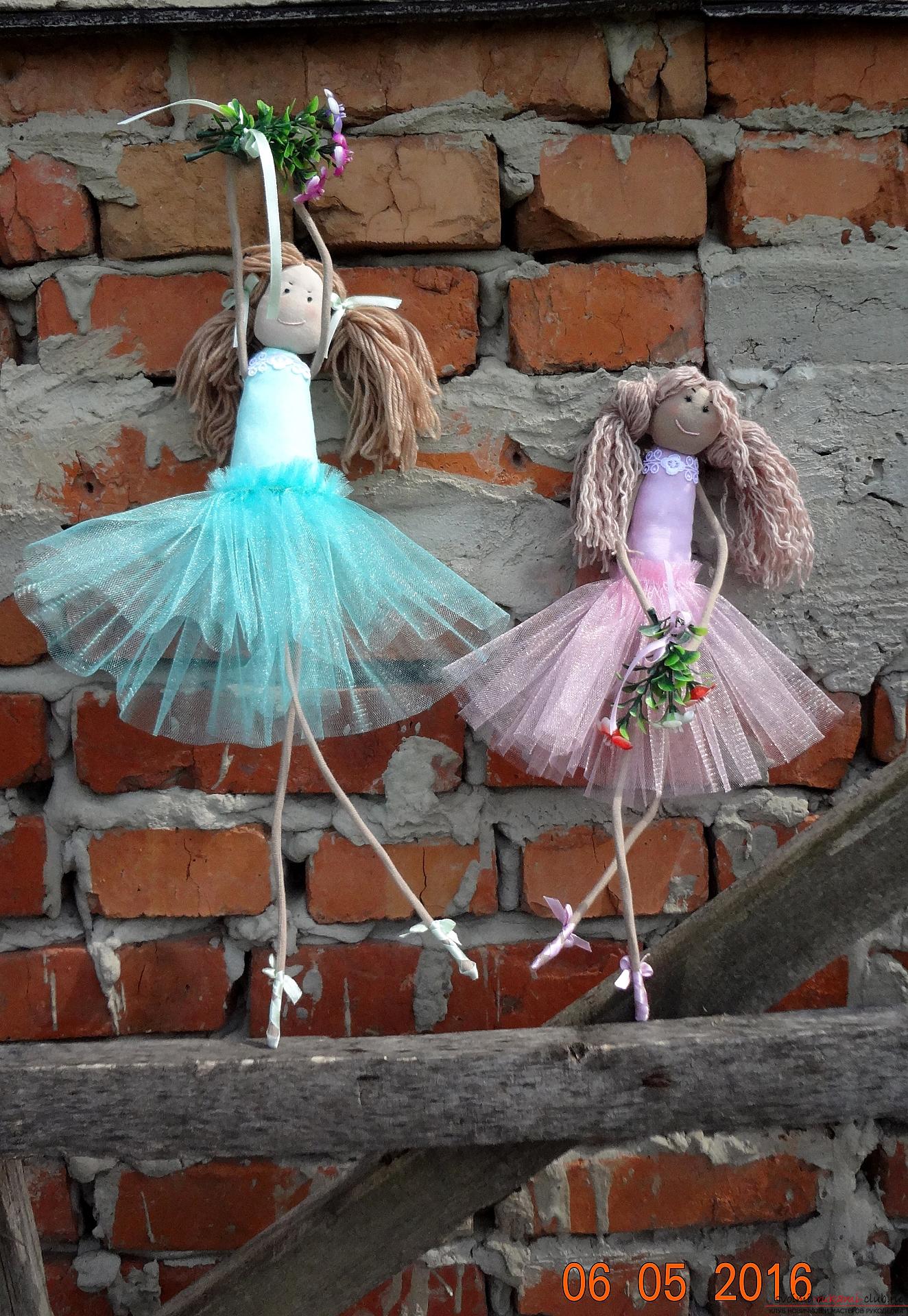 Текстильные куколки - балеринки. Фото №1