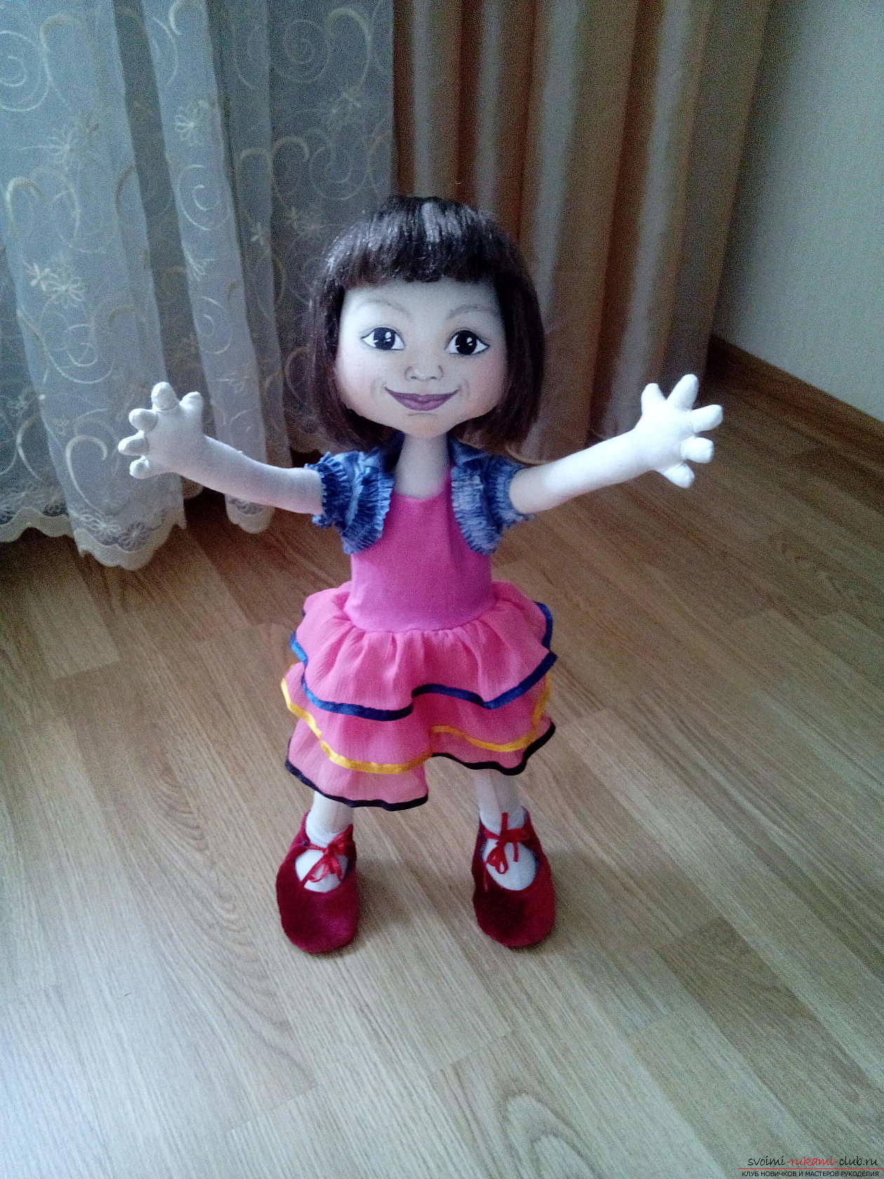 Текстильная куколка Вероника. Фото №2