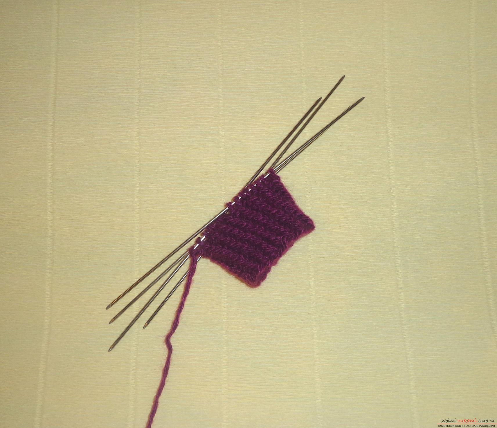 Фото к уроку по вязанию спицами детских носочков «Зимние». Фото №2