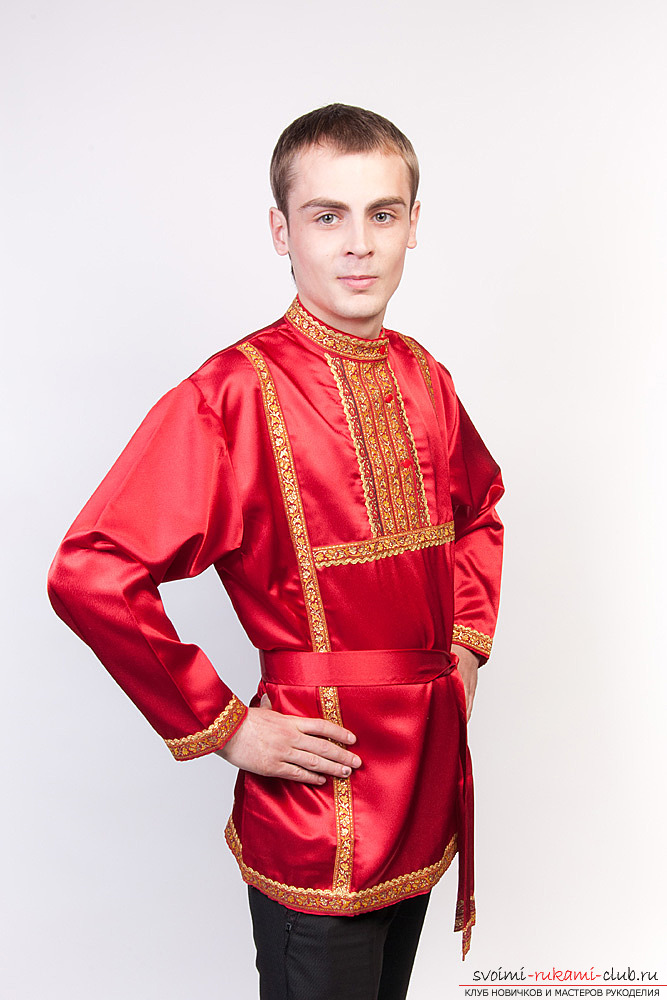 Русская народная мужская рубаха в историческом и сценическом образах