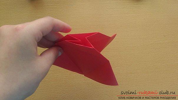 Этот подробный мастер-класс содержит схему оригами-дракона из бумаги, которого можно сделать своими руками.. Фото №16