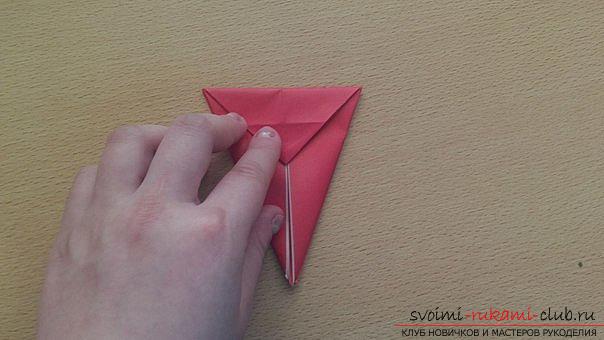 Этот подробный мастер-класс содержит схему оригами-дракона из бумаги, которого можно сделать своими руками.. Фото №13