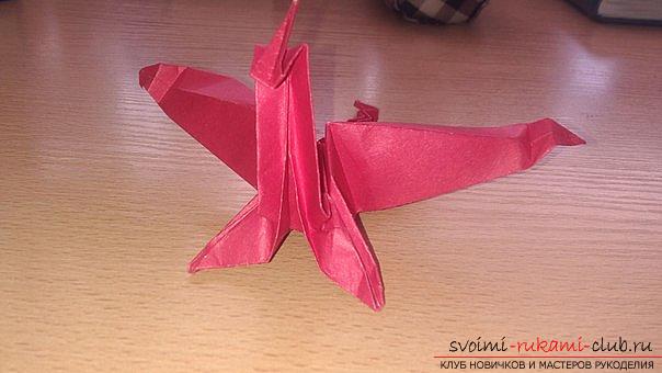 Этот подробный мастер-класс содержит схему оригами-дракона из бумаги, которого можно сделать своими руками.. Фото №45