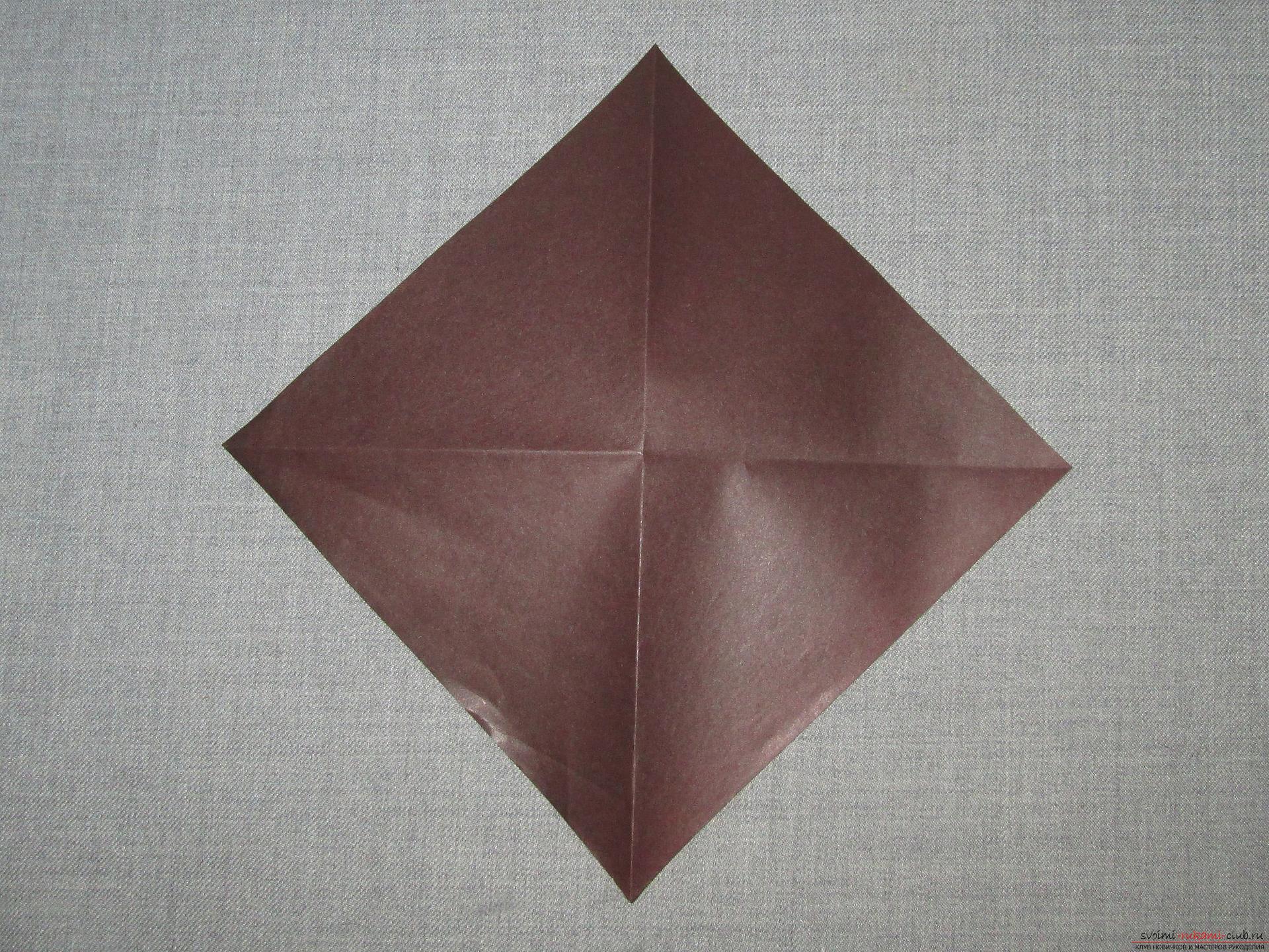 Этот подробный мастер-класс с фото и описание научит как сделать оригами для начинающих - оригами-собаку из бумаги.. Фото №2