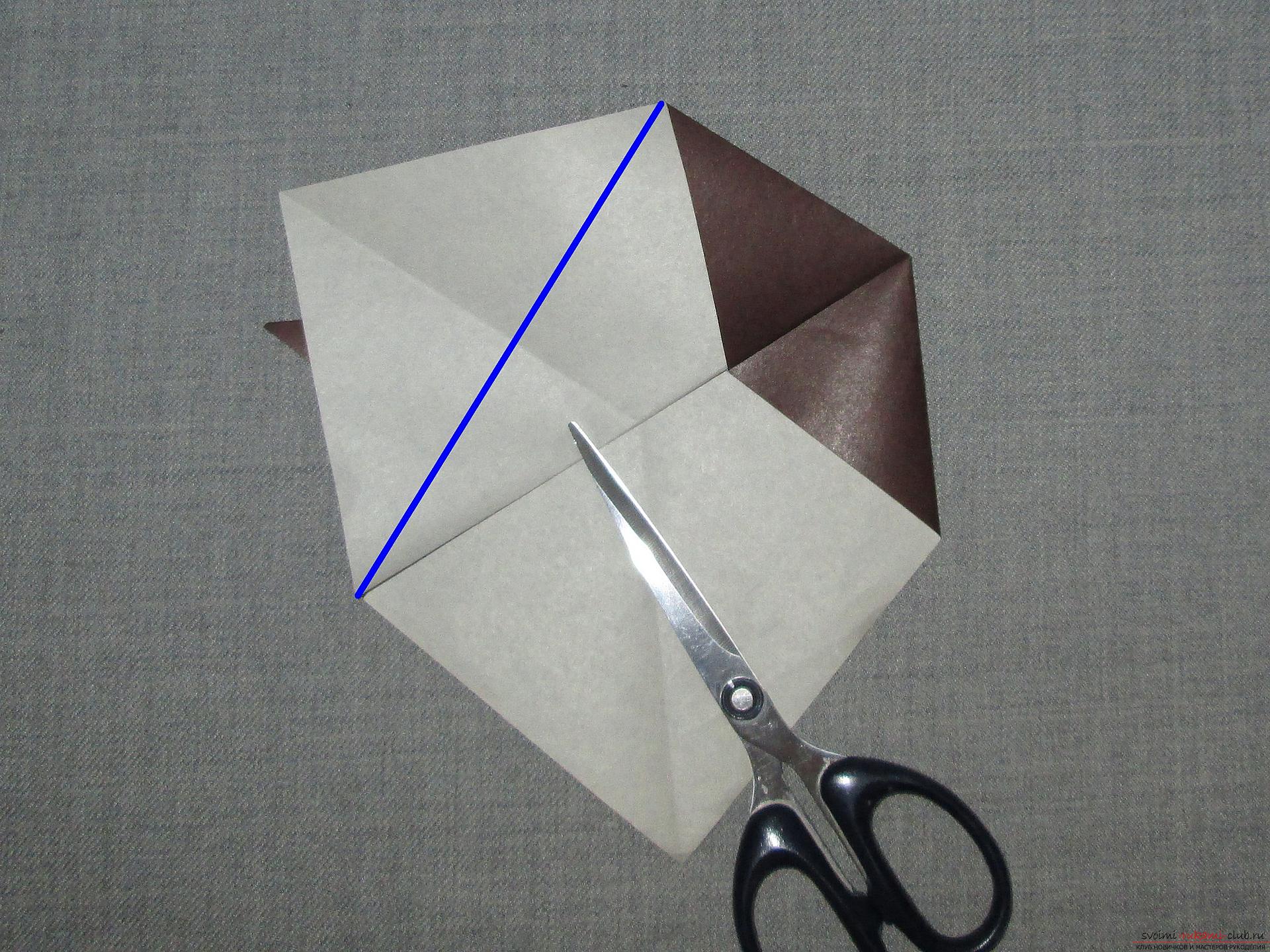 Этот подробный мастер-класс с фото и описание научит как сделать оригами для начинающих - оригами-собаку из бумаги.. Фото №8