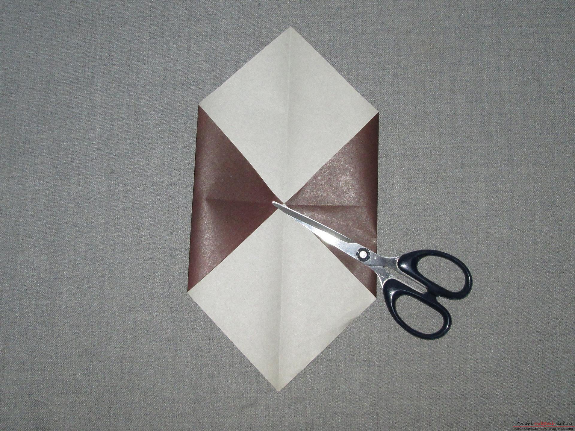 Этот подробный мастер-класс с фото и описание научит как сделать оригами для начинающих - оригами-собаку из бумаги.. Фото №4