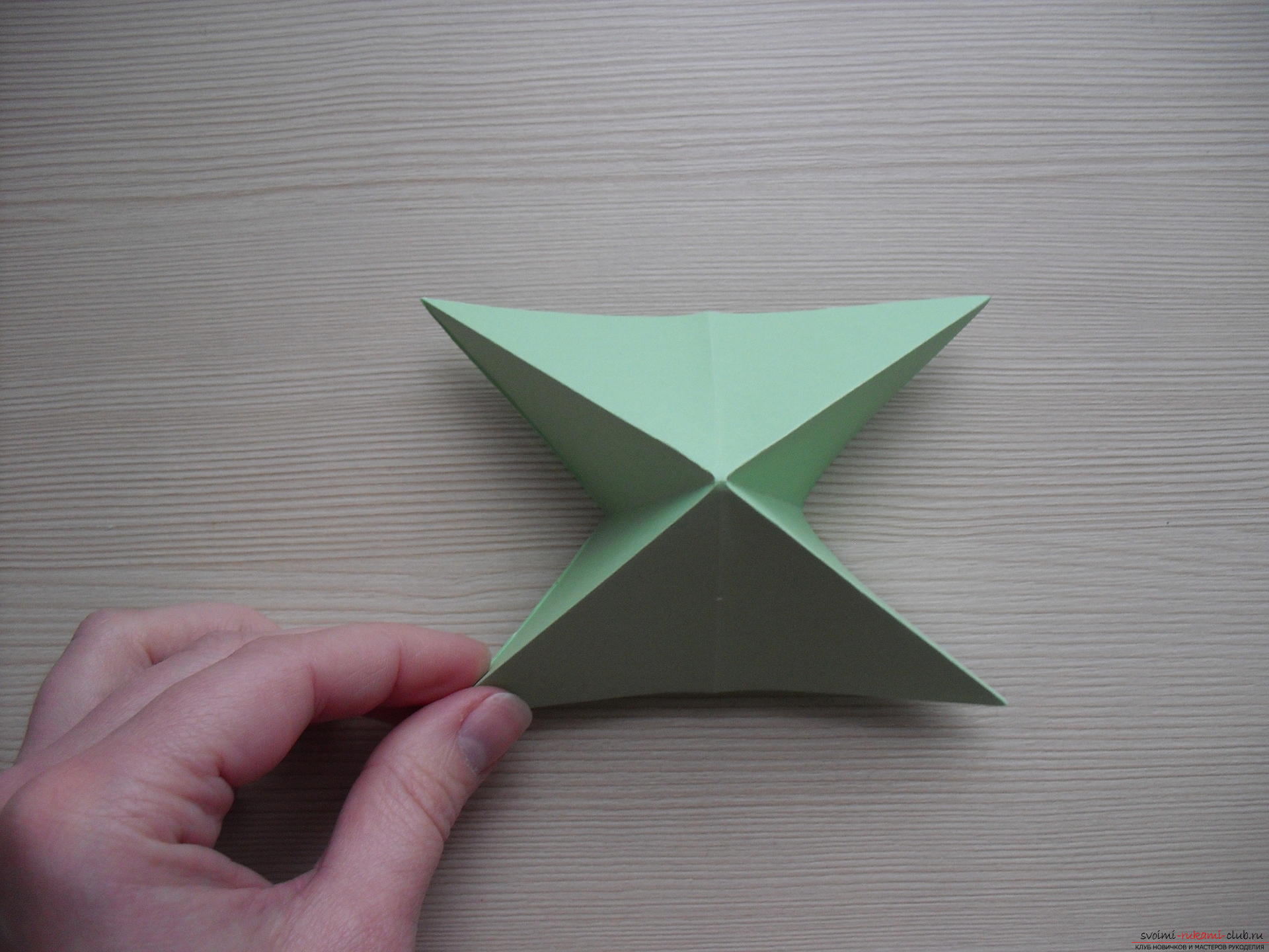 Этот мастер-класс расскажет как сделать своими руками поделку из бумаги - оригами-трансформер.. Фото №7