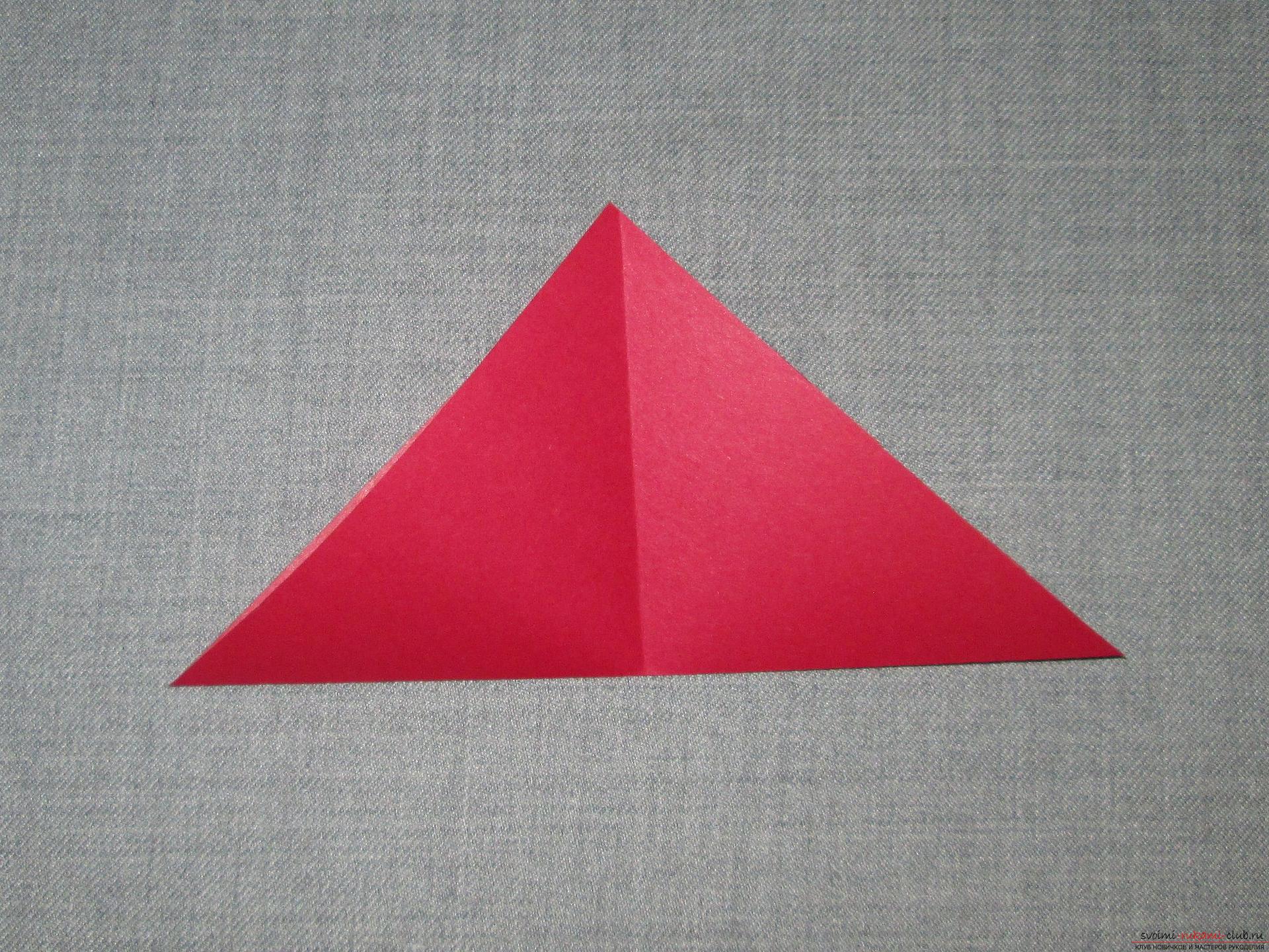 Этот подробный мастер-класс оригами из бумаги для детей 5 лет научит как сделать своими руками открытку с тюльпанами.. Фото №4