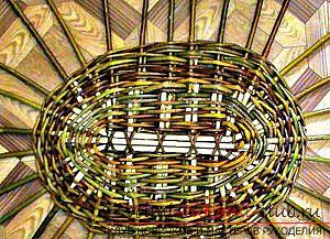 Плетение овальной корзинки из ивовой лозы. Фото №2