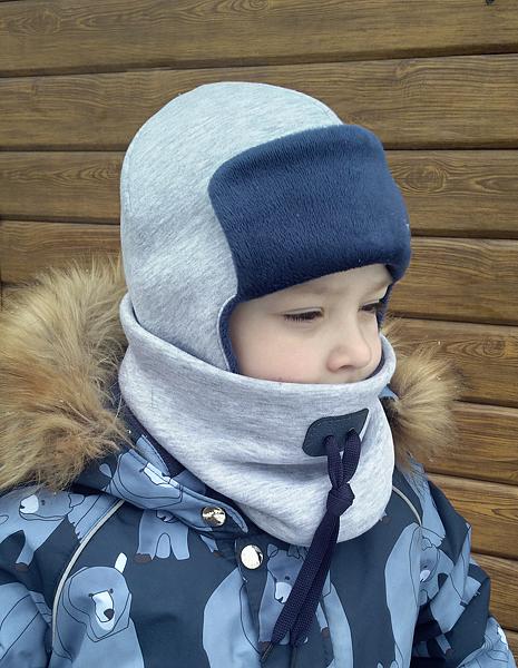 Комплект шапка и шарф-снуд. Одежда для мальчиков - ручной работы. Фото 6