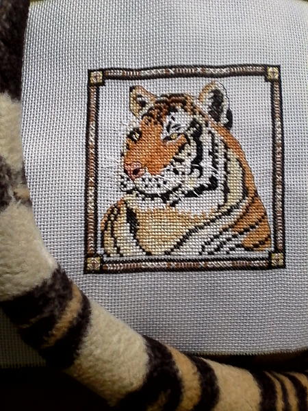 Картина "Тигр". Животные - ручной работы.