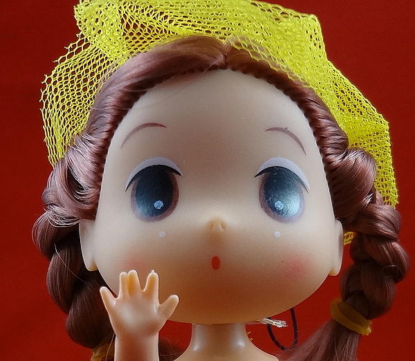 Кукла-миниатюра "Маленькая леди в желтом". Миниатюра - ручной работы. Фото 5