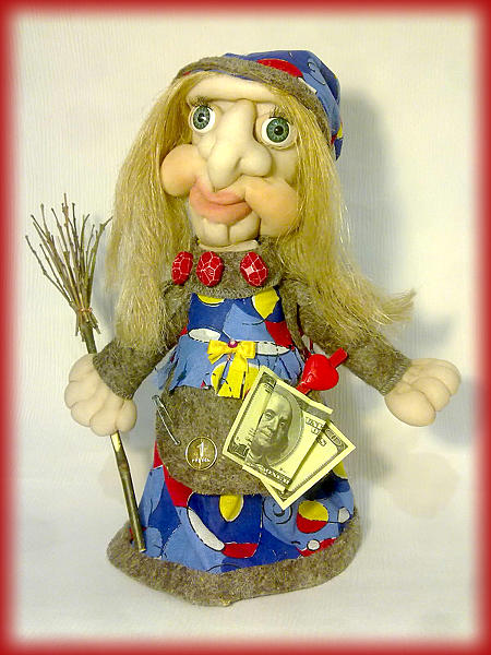 Кукла-оберег "Баба-Яга". Коллекционные куклы - ручной работы.
