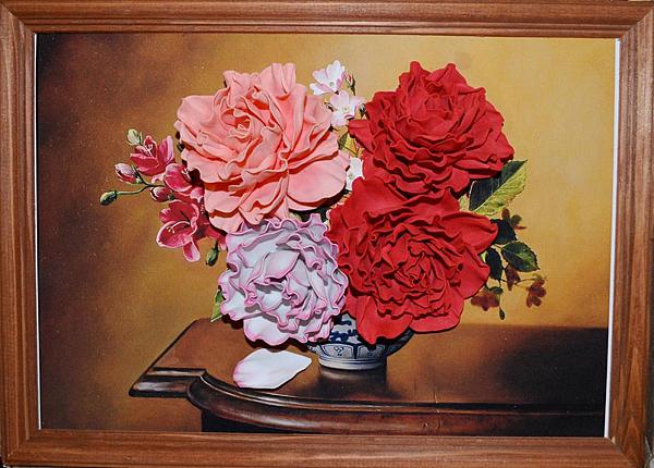 "Розы". Картины цветов - ручной работы.