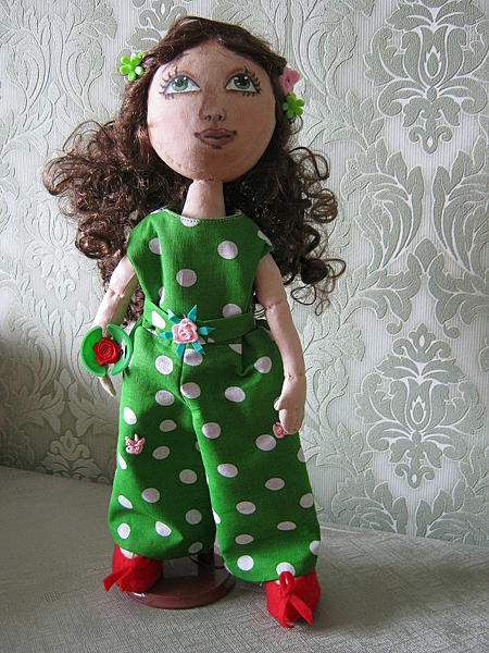 Авторская кукла из текстиля "Камилла".. Мебель - ручной работы.