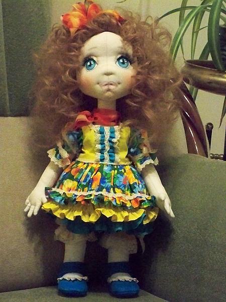 Текстильная кукла АЛИСА. Коллекционные куклы - ручной работы. Фото 3