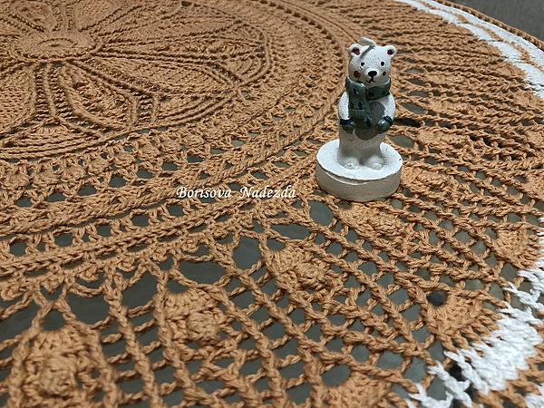 Скатерть Хризантема".. Текстиль, ковры - ручной работы. Фото 9