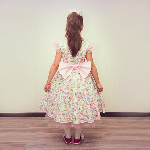 Праздничное платье. Одежда для девочек - ручной работы. Фото 2