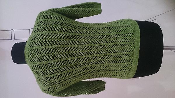 Вязаный летний джемпер из хлопка. Кофты и свитера - ручной работы. Фото 3