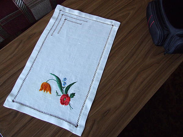 Салфетка сервировочная(ланчмат). Текстиль, ковры - ручной работы.