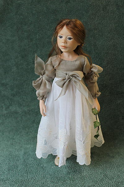 Кукла ручной работы Девочка с веткой.. Коллекционные куклы - ручной работы.