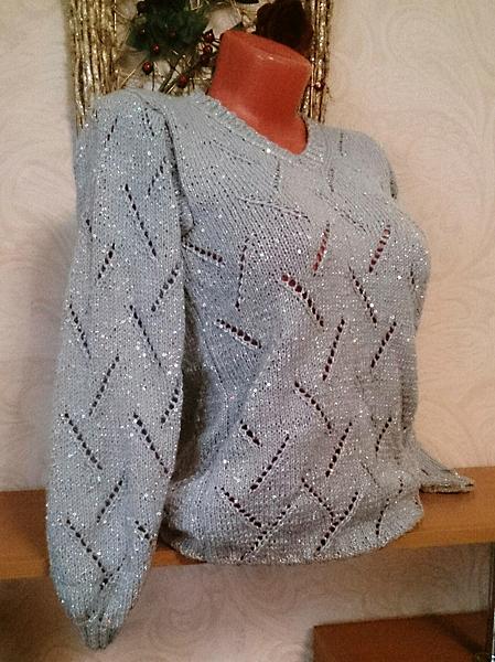 Джемпер женский вязаный. Кофты и свитера - ручной работы. Фото 2