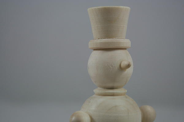 Игрушка-пирамидка "Снеговик". Развивающие игрушки - ручной работы. Фото 3
