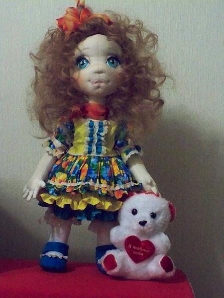 Текстильная кукла АЛИСА. Коллекционные куклы - ручной работы. Фото 2