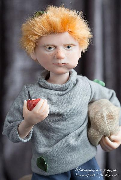 кукла ручной работы Рыжий.. Коллекционные куклы - ручной работы. Фото 3