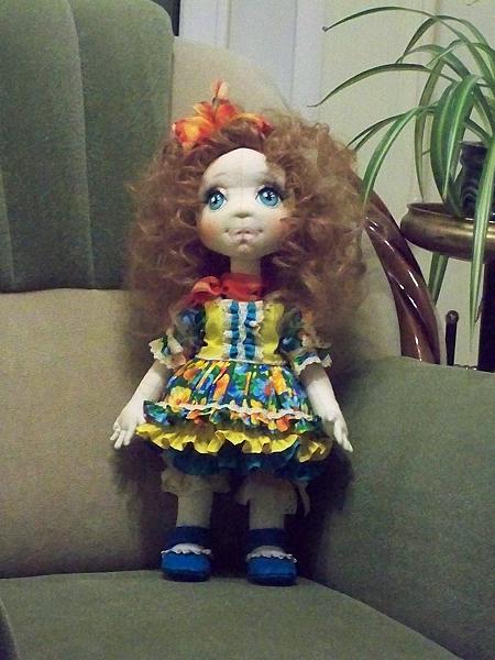 Текстильная кукла АЛИСА. Коллекционные куклы - ручной работы. Фото 5