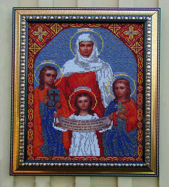 икона святые великомученницы Вера,Надежда,Любовь и мать их Софья.