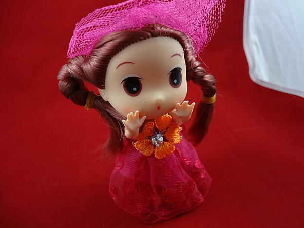 Кукла-миниатюра "Маленькая леди в розовом". Миниатюра - ручной работы. Фото 2