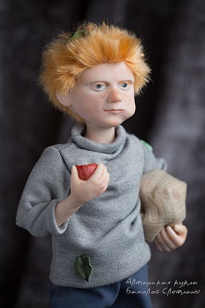 кукла ручной работы Рыжий.. Коллекционные куклы - ручной работы. Фото 4