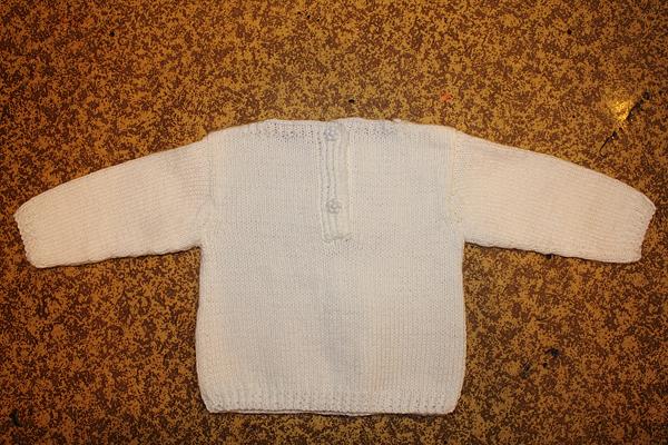 вязанный пуловер на 6-12 мес. Одежда для девочек - ручной работы. Фото 2