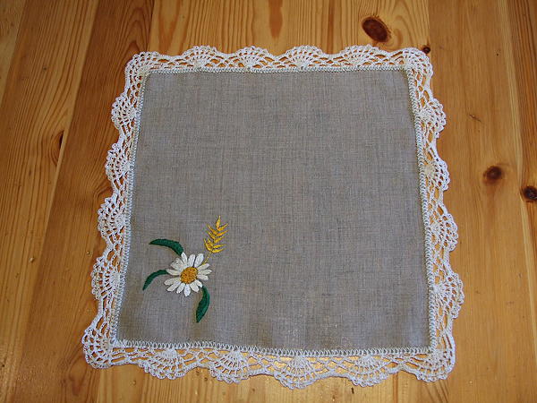 Мини-скатерть с салфетками. Текстиль, ковры - ручной работы. Фото 3