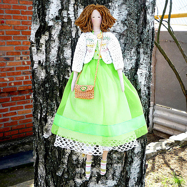 Кукла Тильда «Весна». Куклы тильды - ручной работы. Фото 4