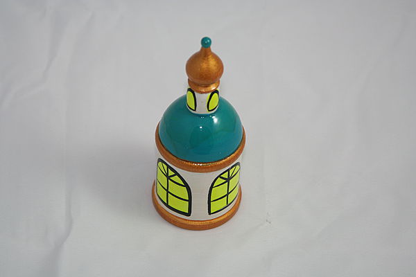Пасхальный сувенир (темно-бирюзовый купол). Подарки на пасху - ручной работы. Фото 2