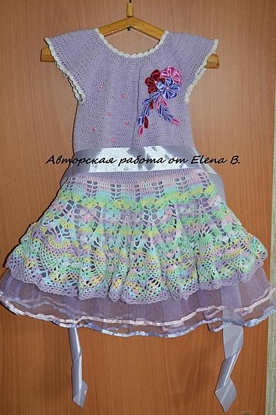 Праздничное платье "Маленькая фея". Одежда для девочек - ручной работы.