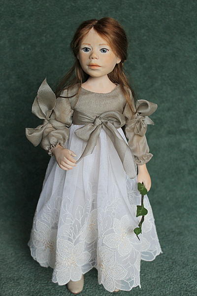 Кукла ручной работы Девочка с веткой.. Коллекционные куклы - ручной работы. Фото 2