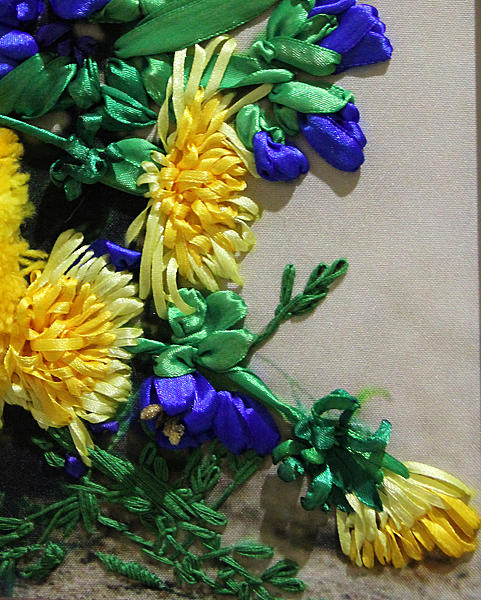 Желтый пушистый цыпленок | Оригинал: http://svoimi-rukami-club.ru/профиль/магазин/новый-товар/. Картины цветов - ручной работы. Фото 3