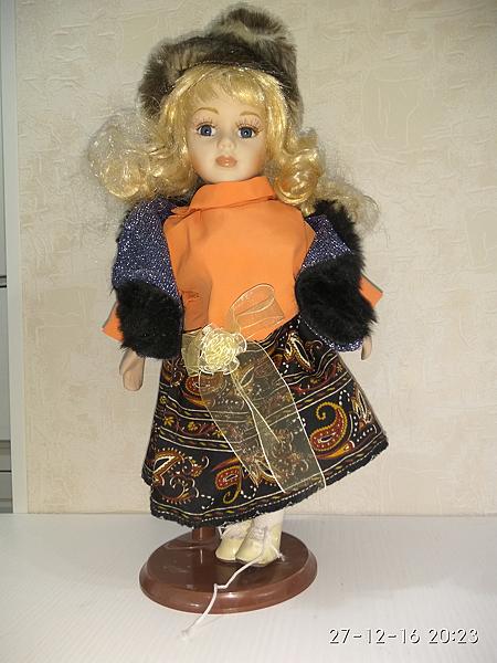 Керамическая кукла с мягким тельцем. Коллекционные куклы - ручной работы.