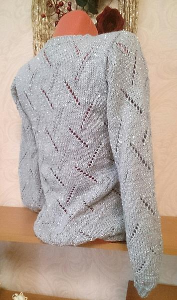 Джемпер женский вязаный. Кофты и свитера - ручной работы. Фото 3