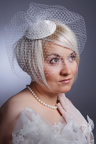 Шляпа свадебная Лесли. Одежда и аксессуары - ручной работы. Фото 2