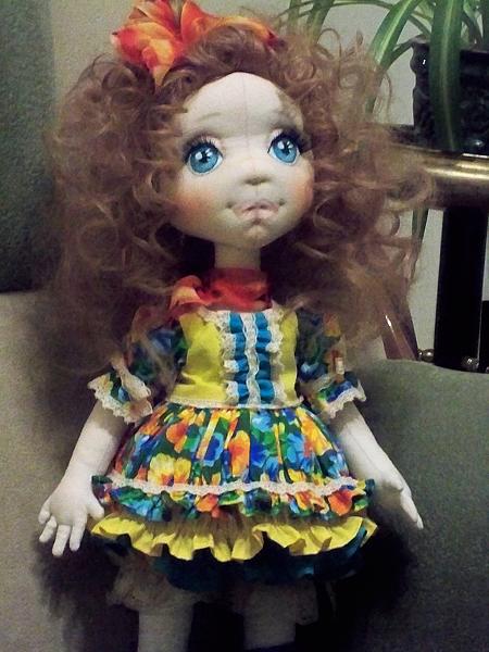 Текстильная кукла АЛИСА. Коллекционные куклы - ручной работы. Фото 4