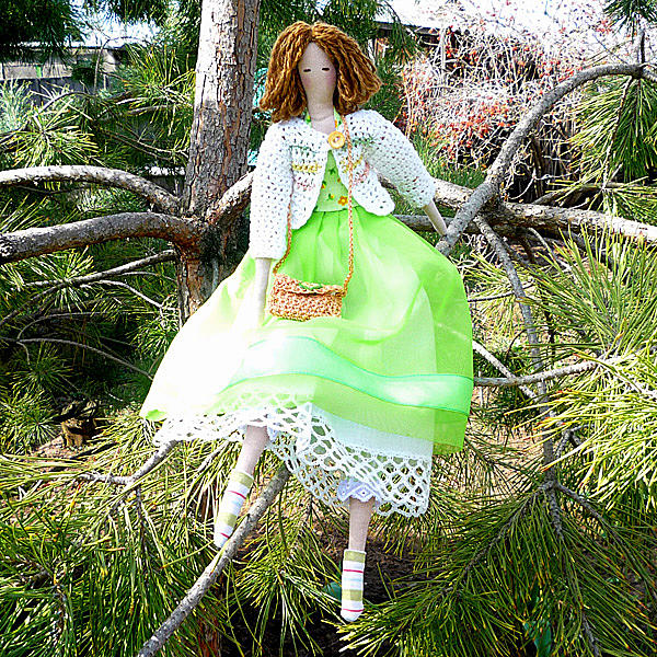 Кукла Тильда «Весна». Куклы тильды - ручной работы. Фото 2