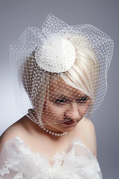 Шляпа свадебная Лесли. Одежда и аксессуары - ручной работы. Фото 4