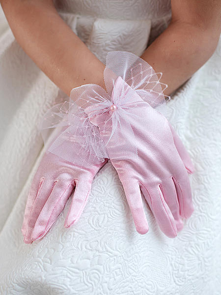 Перчатки для девочки "Полина". Детские аксессуары - ручной работы. Фото 3