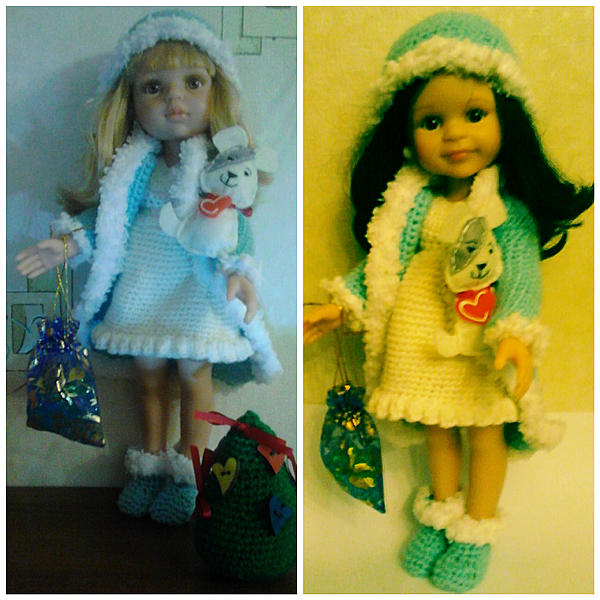 комплект для кукол Паола Рейна Снегурка. Одежда для кукол - ручной работы.