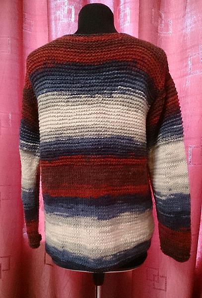 Вязаный женский меланжевый свитер.. Кофты и свитера - ручной работы. Фото 5