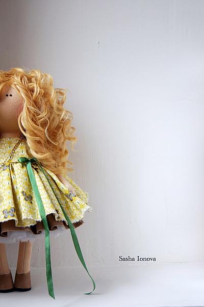 интерьерная  кукла. Коллекционные куклы - ручной работы. Фото 3